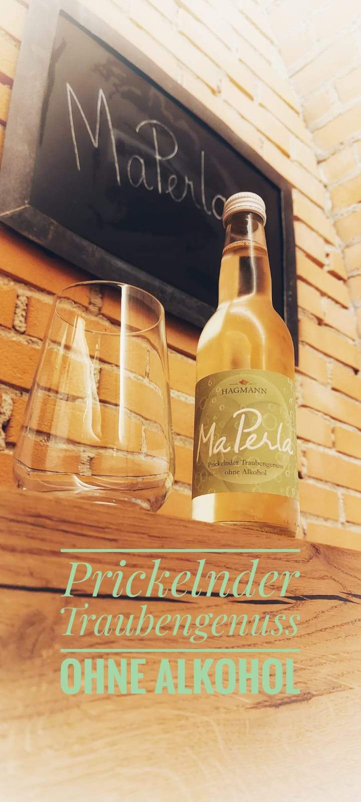 MaPerla prickelnder Traubengenuss ohne Alkohol
